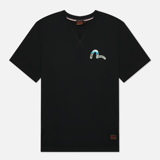 Мужская футболка Evisu Heritage Dragon & Mountain Fuji Daicock Printed Black