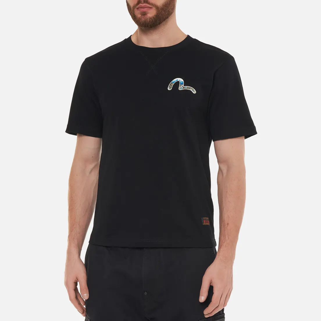 Evisu Мужская футболка Heritage Dragon & Mountain Fuji Daicock Printed