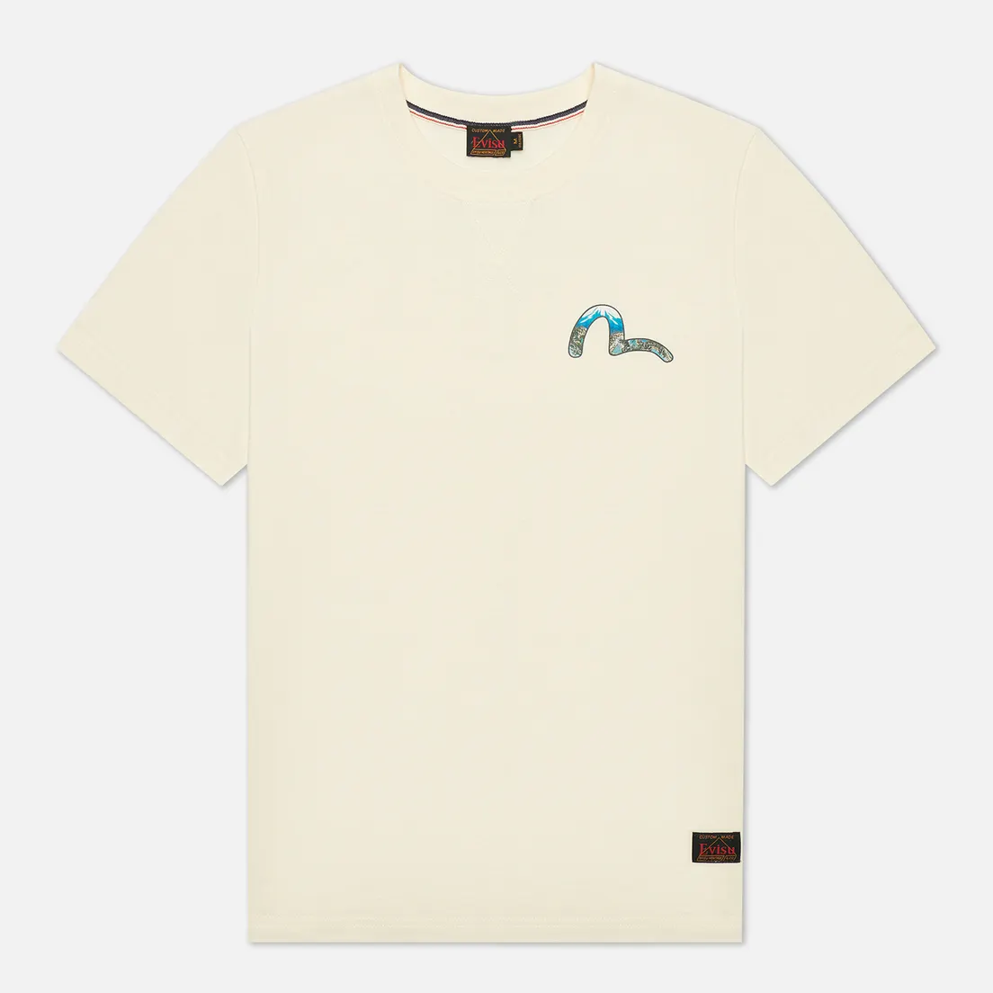 Evisu Мужская футболка Heritage Dragon & Mountain Fuji Daicock Printed