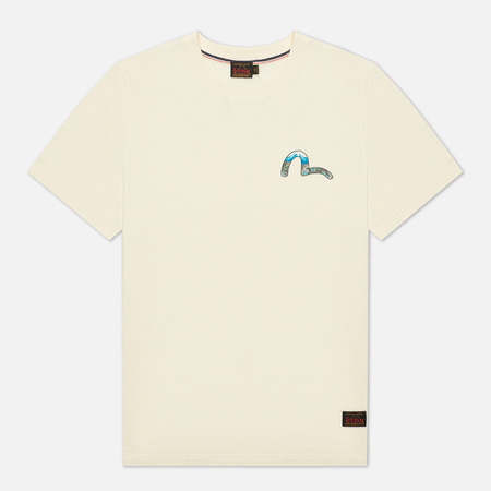 Мужская футболка Evisu Heritage Dragon & Mountain Fuji Daicock Printed, цвет бежевый, размер XXL