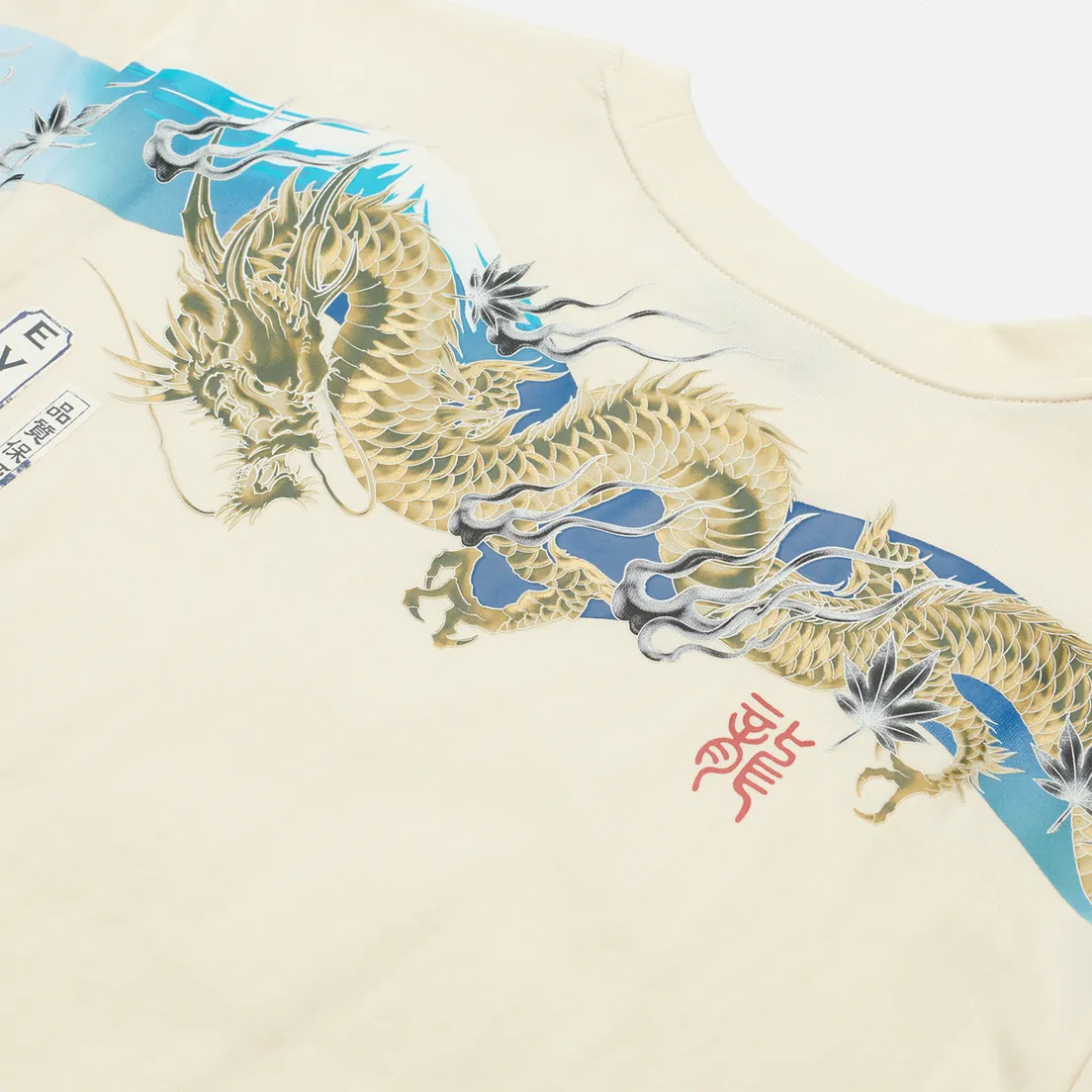 Evisu Мужская футболка Heritage Dragon & Mountain Fuji Daicock Printed