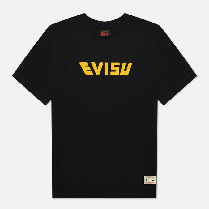 Мужская футболка Evisu, цвет чёрный, размер XL