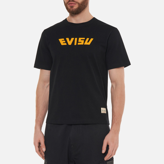 Мужская футболка Evisu Heritage All Over Print Daruma Daicock Black