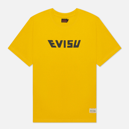 Мужская футболка Evisu Heritage All Over Print Daruma Daicock, цвет жёлтый, размер M