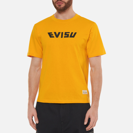 Мужская футболка Evisu Heritage All Over Print Daruma Daicock Mustard