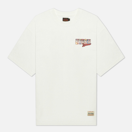 Мужская футболка Evisu Heritage Multi-Daruma Printed, цвет белый, размер XL