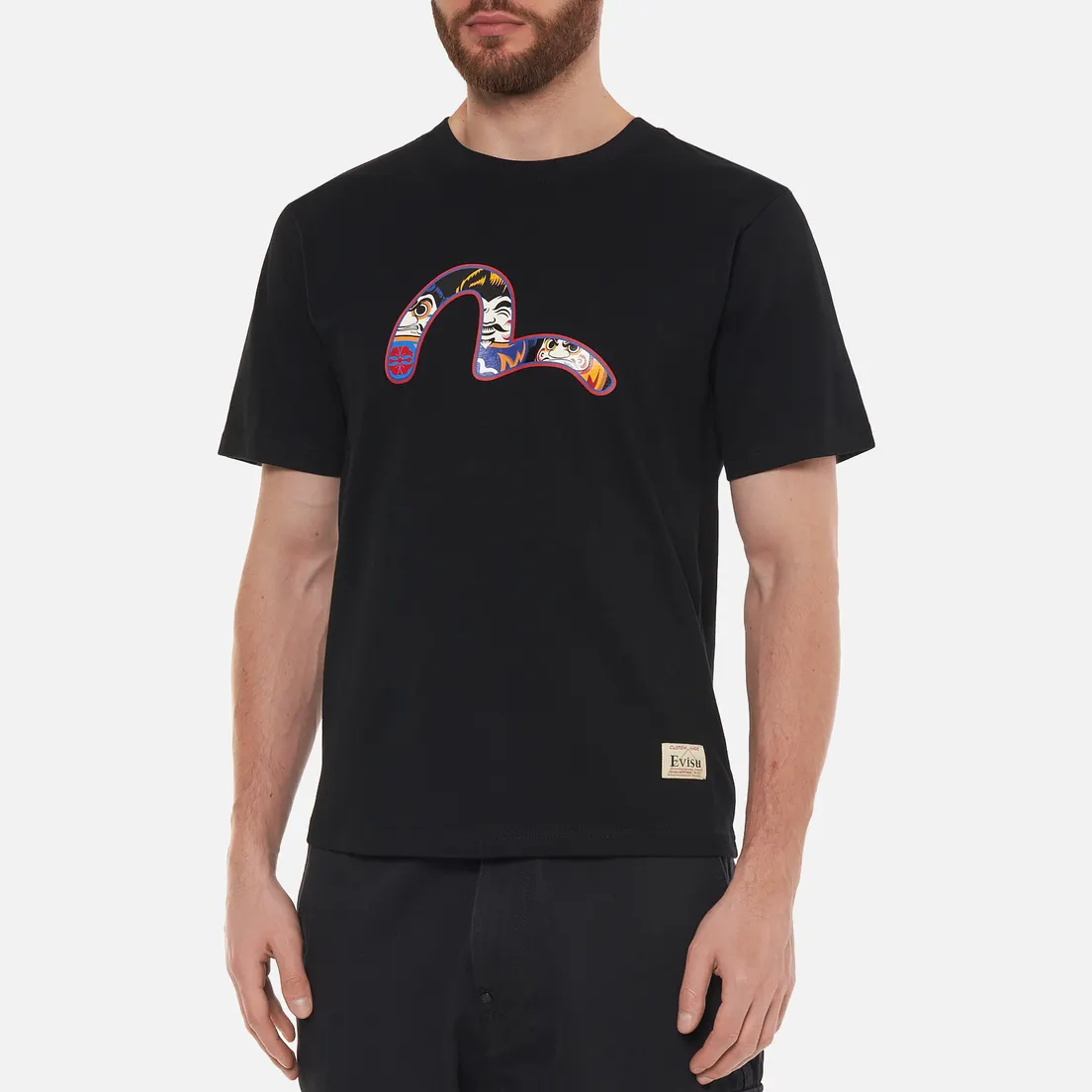 Evisu Мужская футболка Heritage Printed Daruma & Seagull
