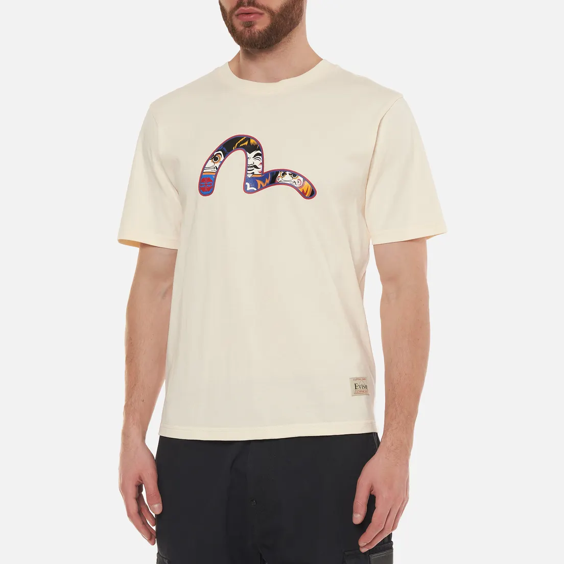 Evisu Мужская футболка Heritage Printed Daruma & Seagull