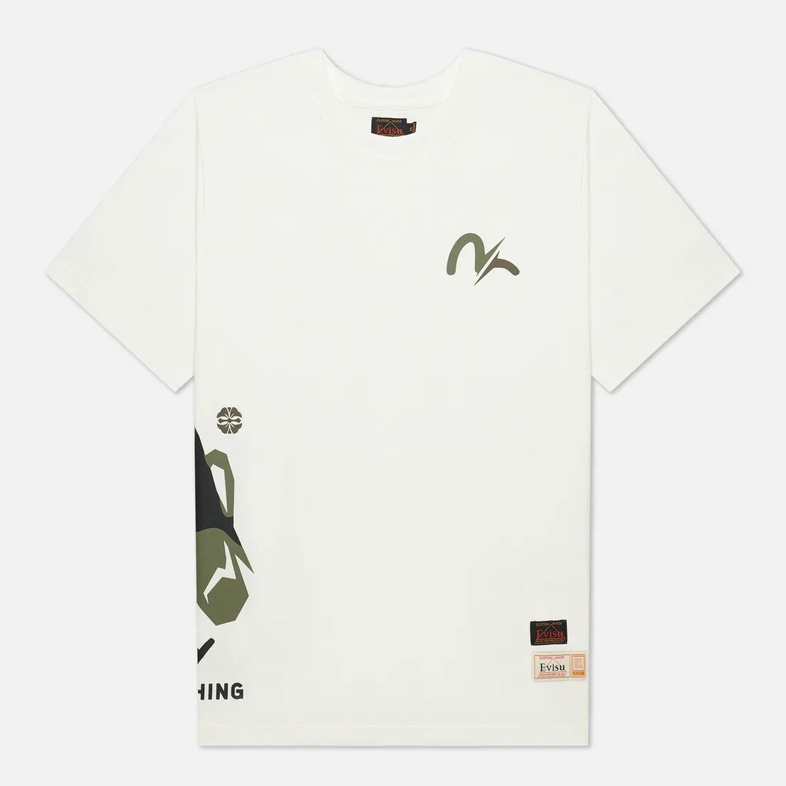 Evisu Мужская футболка Heritage Godhead & Camo Printed