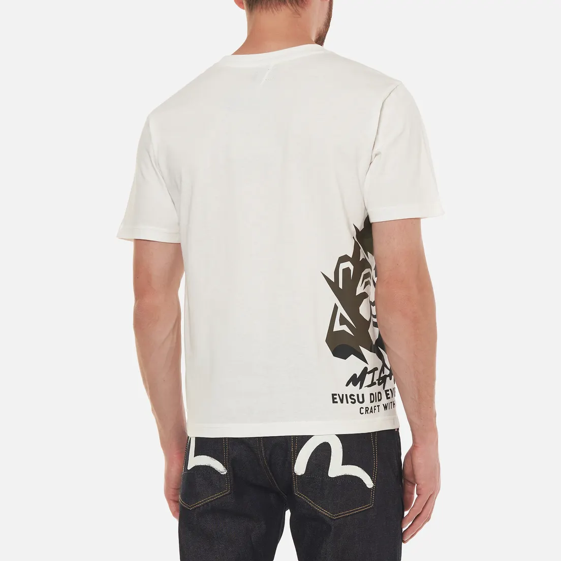 Evisu Мужская футболка Heritage Godhead & Camo Printed