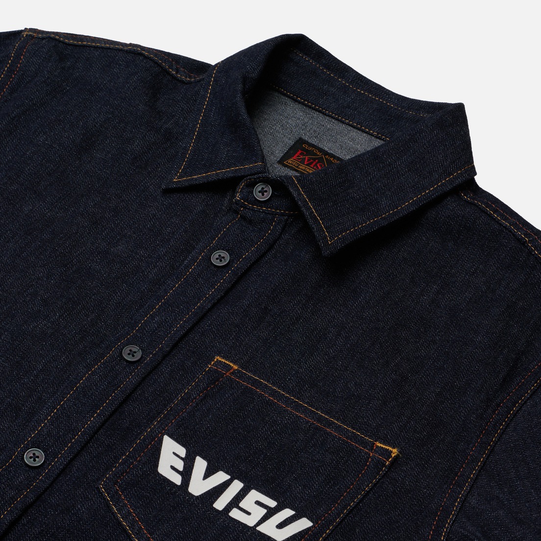 Evisu Мужская рубашка EVISU Squad Daicock Printed Denim