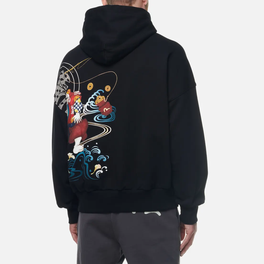 Evisu Мужская толстовка Fisherman Godhead Printed Hoodie