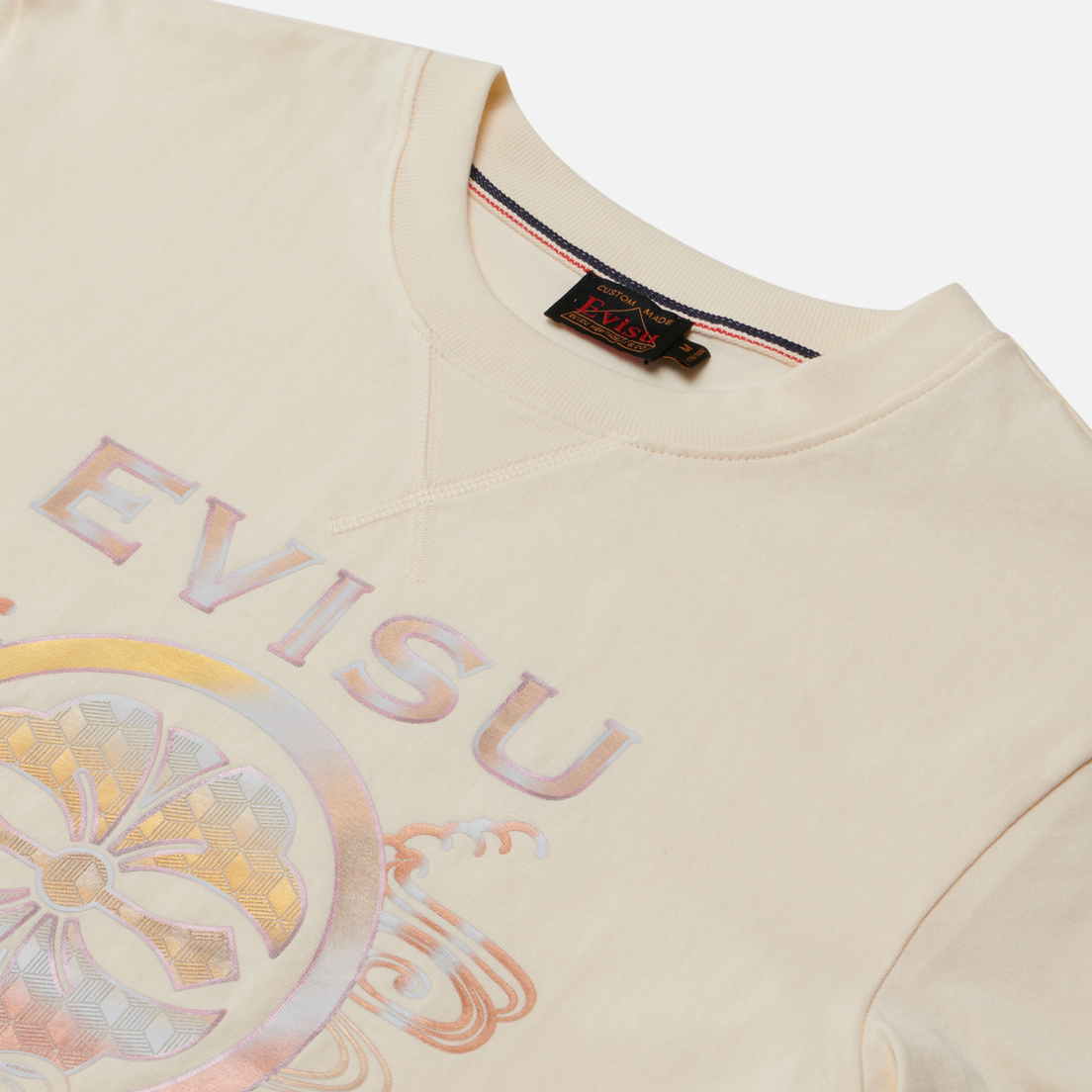 Evisu Мужская футболка Gradient Kamon Foil Printed