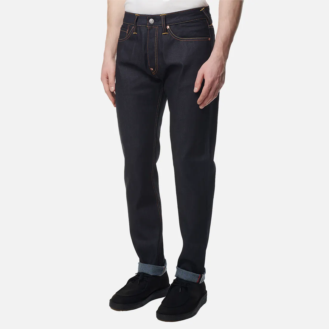 Evisu Мужские джинсы Evergreen Kumadori Daruma Printed Pocket Jeans