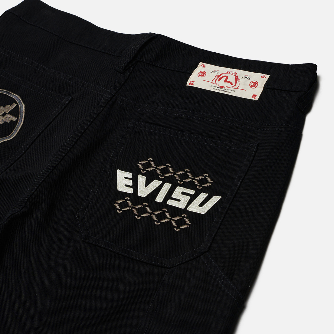 Evisu Мужские брюки Evergreen Kamon & Logo Embroidered Woven Jogger