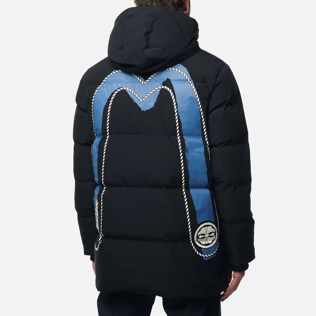 Evisu Мужской пуховик Evergreen Double Daicock Printed Down