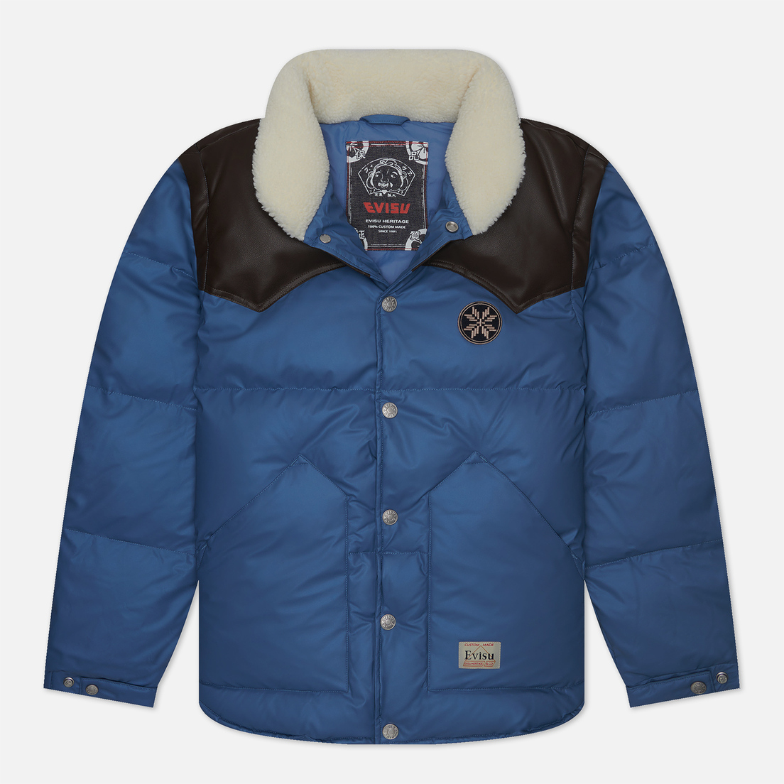 Evisu Мужской пуховик Evergreen Down With Detachable Sleeve