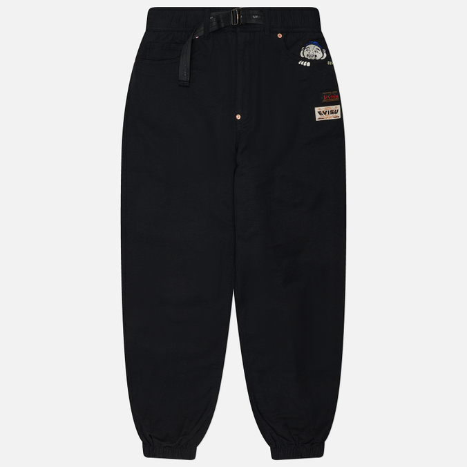 Мужские брюки Evisu Hide & Seek Godhead Seagull Print Jogger, цвет чёрный