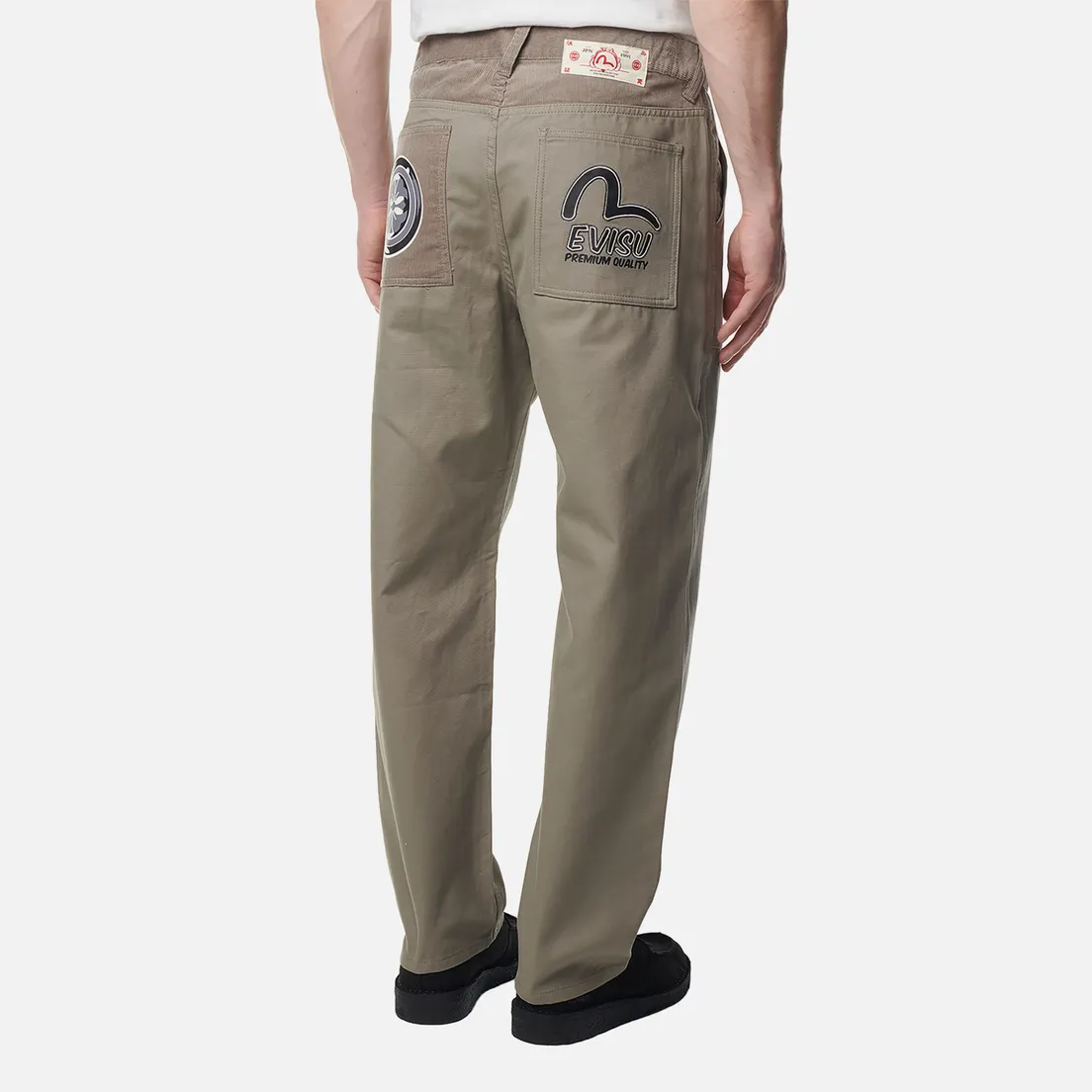 Evisu Мужские брюки Evergreen Seagull & Kamon Embroidered Chino