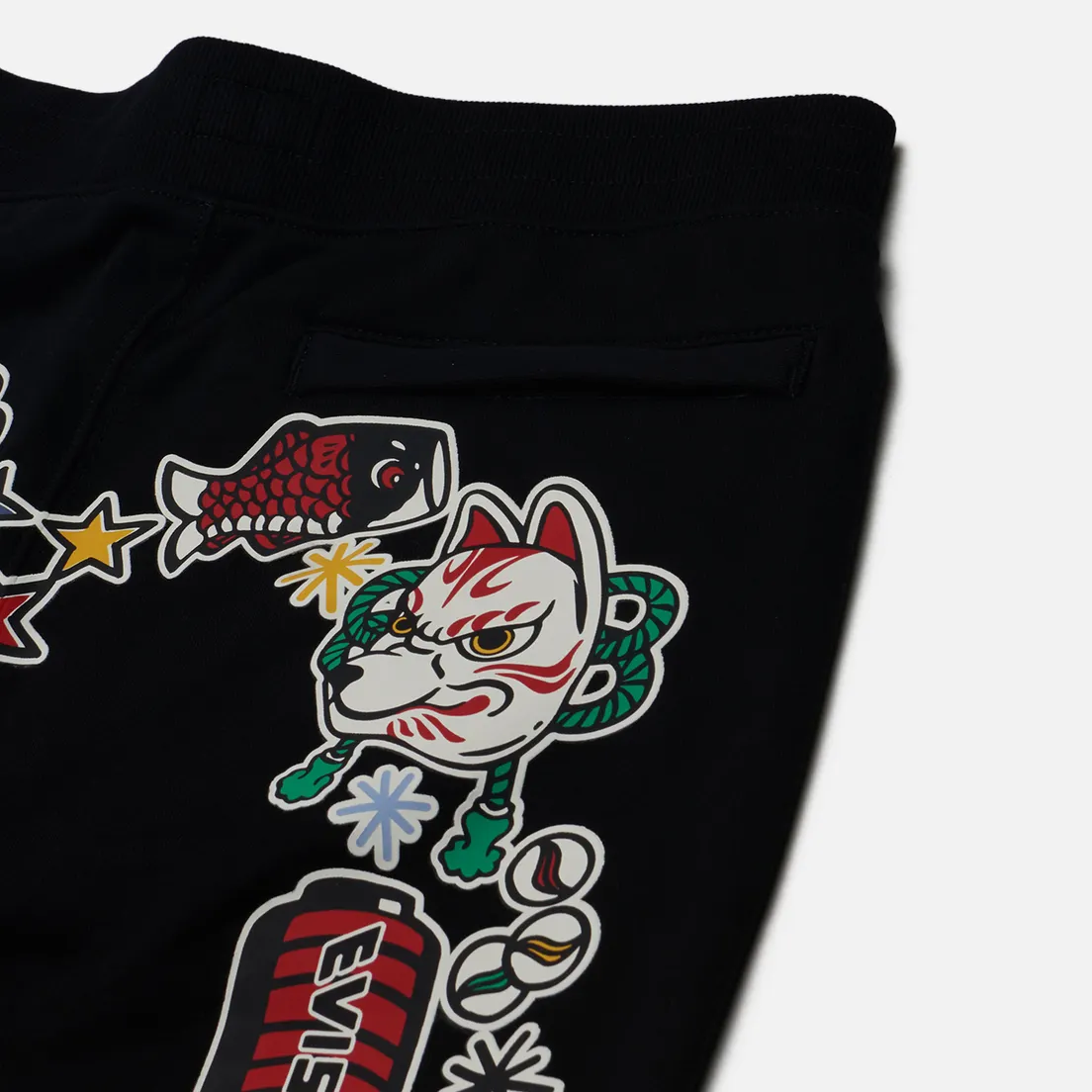 Evisu Мужские брюки Evergreen Hyottoko Festival Daicock Printed