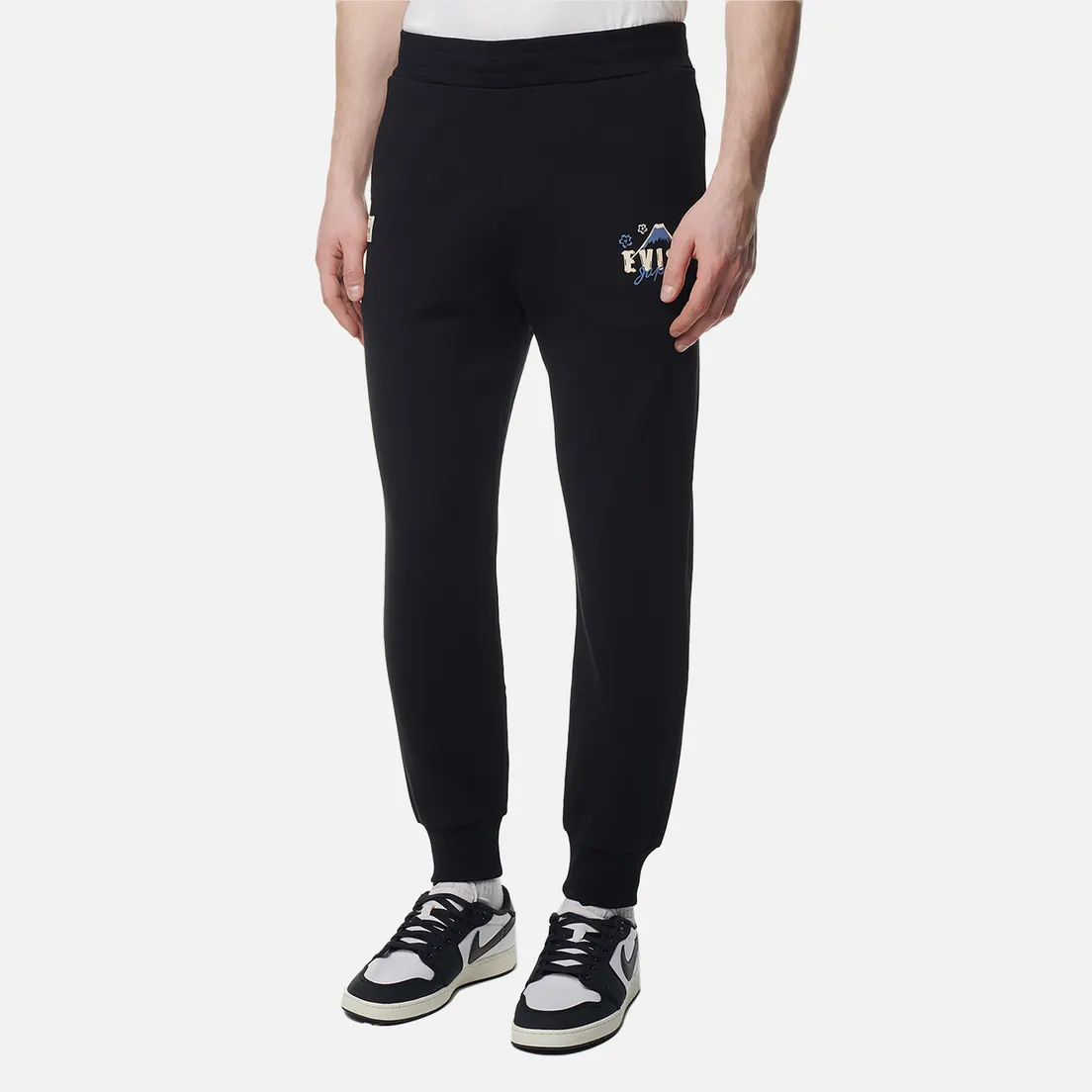 Evisu Мужские брюки Evergreen Kumadori Daruma Double Daicock Printed