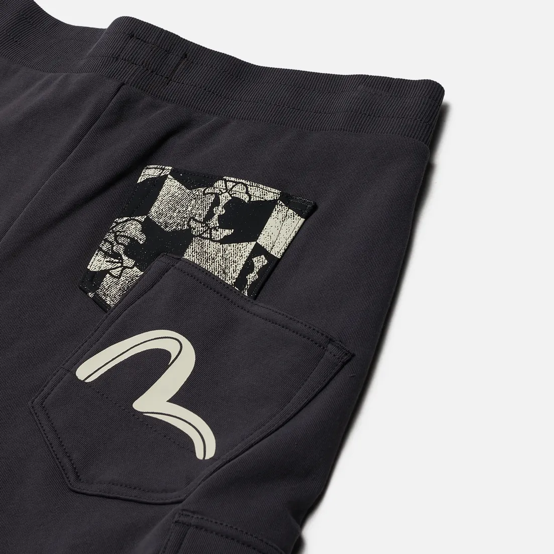Evisu Мужские брюки Evergreen Cargo With Logo Print