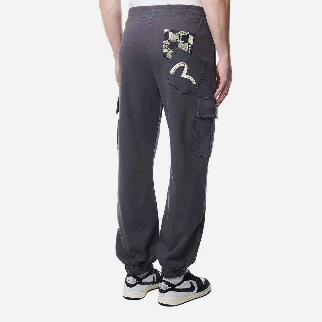 Evisu Мужские брюки Evergreen Cargo With Logo Print