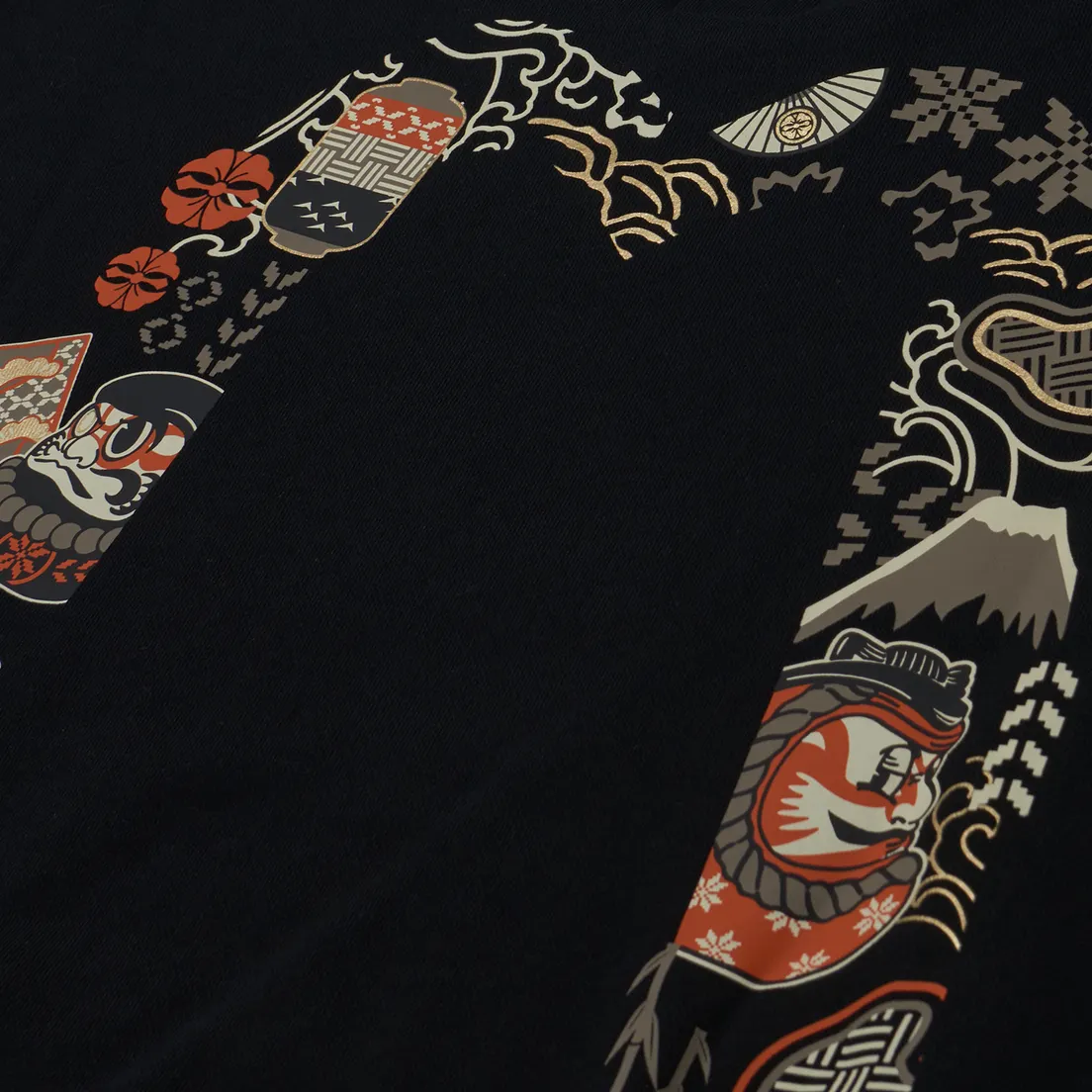 Evisu Мужская толстовка Evergreen Kabuki Daicock Printed