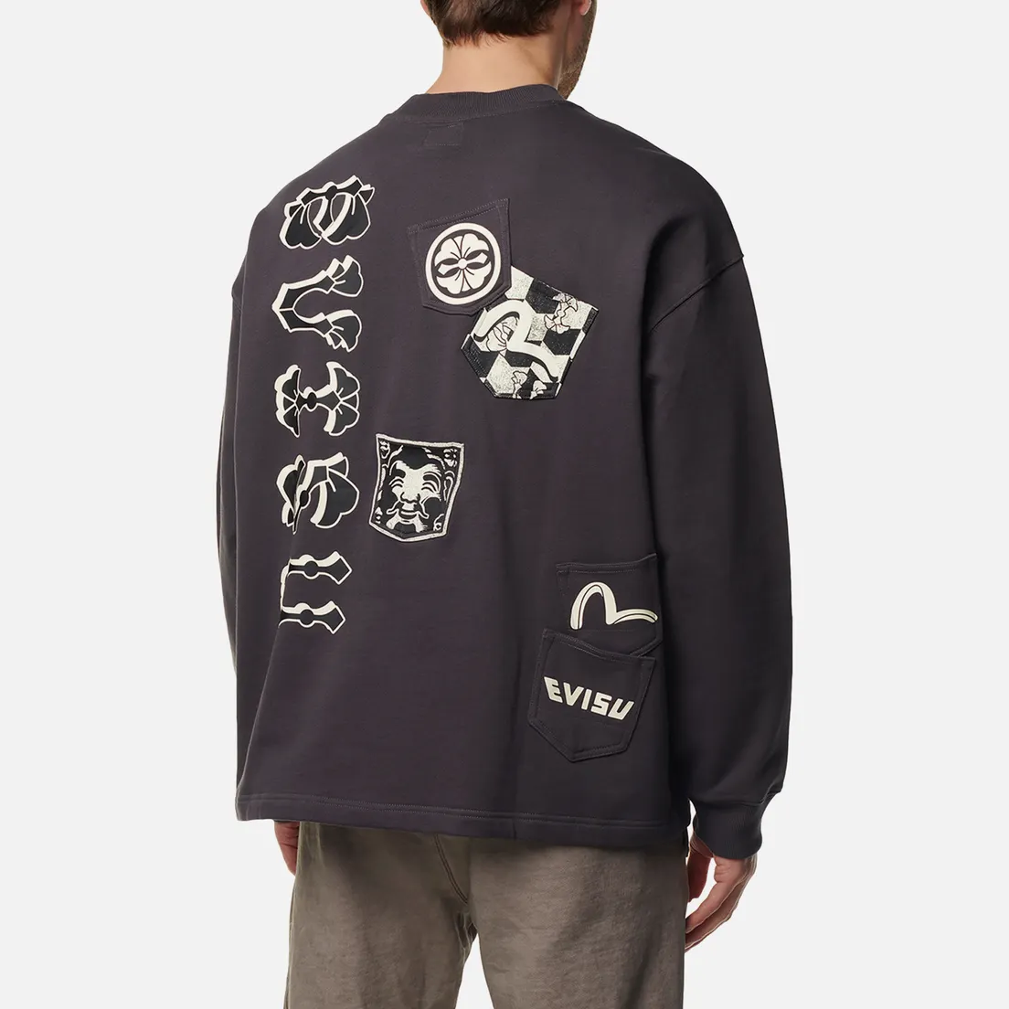 Evisu Мужская толстовка Evergreen Multi Pocket