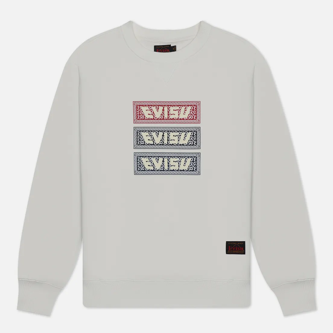 Evisu Мужская толстовка Evergreen Multi Box Logo Printed