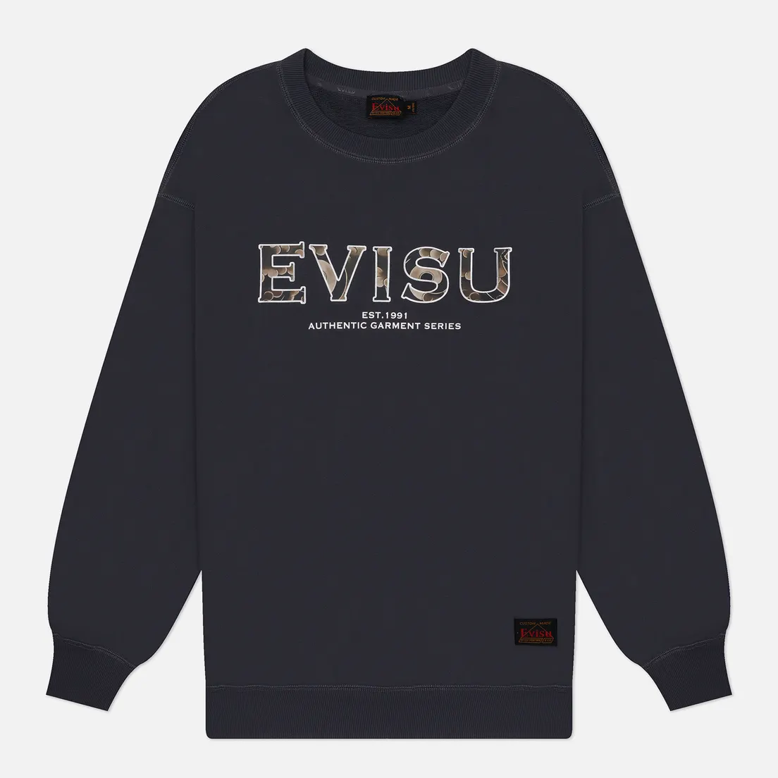 Evisu Мужская толстовка Cloud Evisu Print Deer Head Print