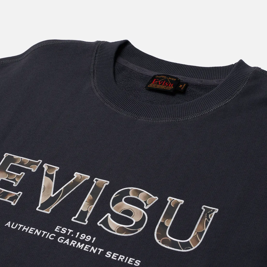 Evisu Мужская толстовка Cloud Evisu Print Deer Head Print