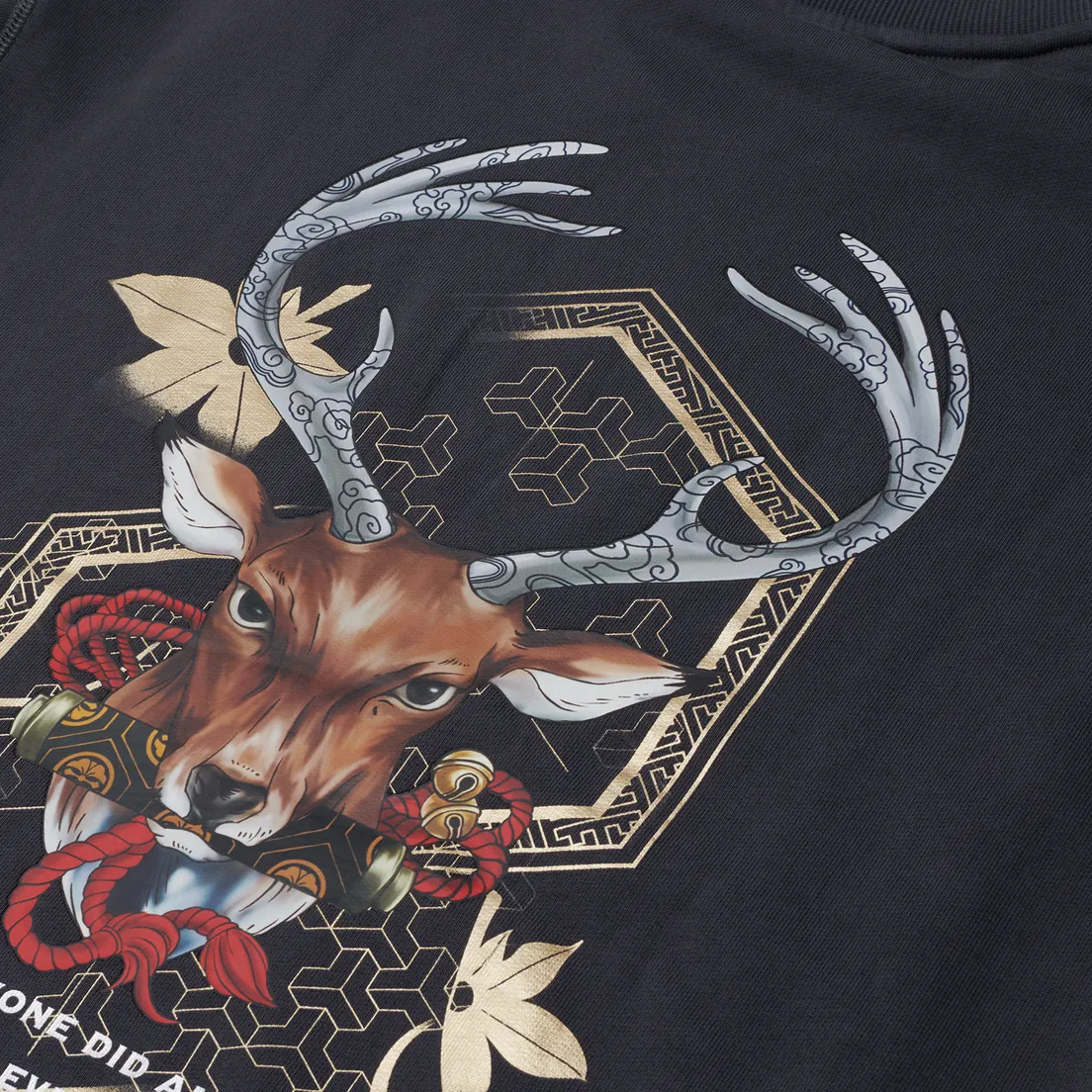 Evisu Мужская толстовка Cloud Evisu Print Deer Head Print