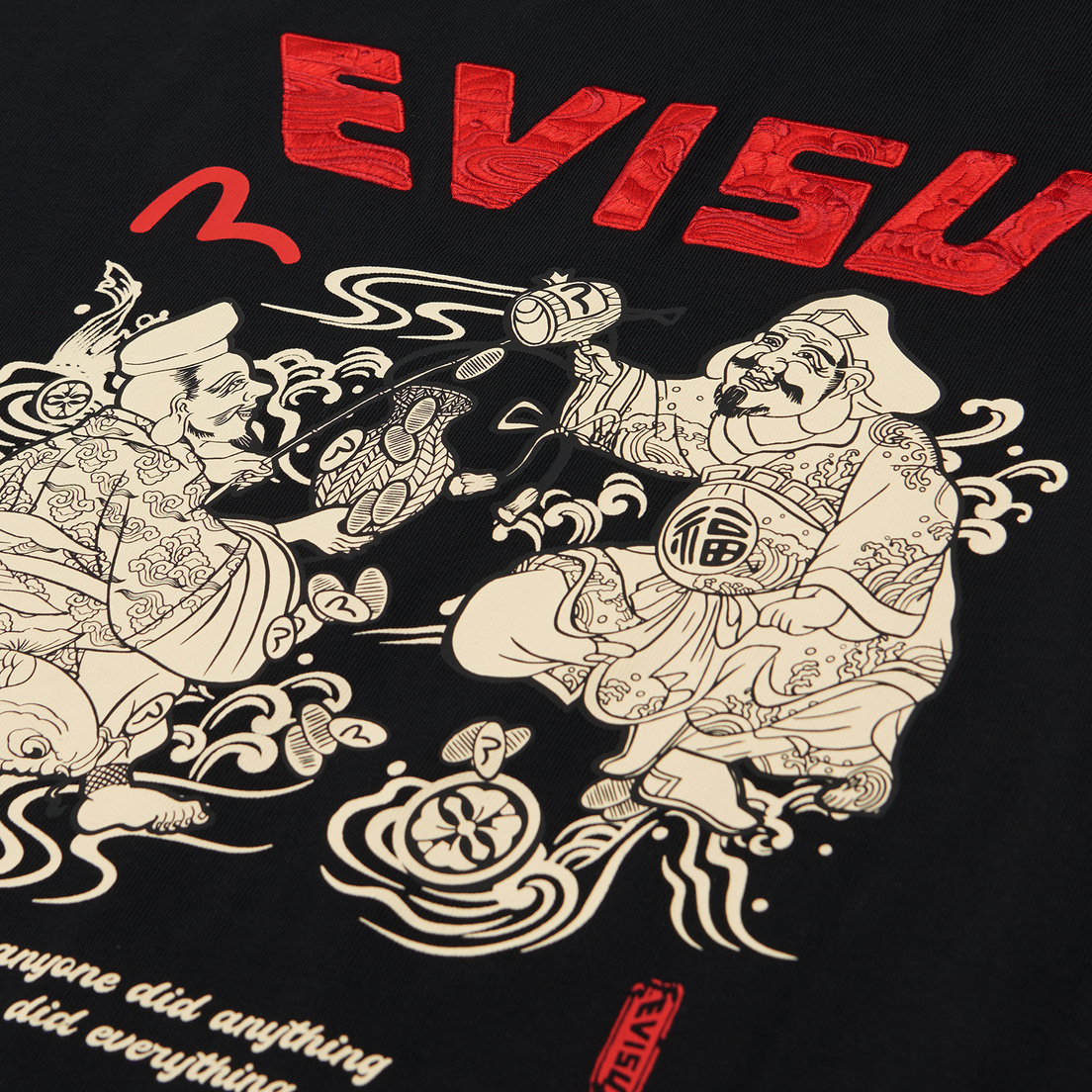 Evisu Мужской лонгслив Seagull & Evisu Embroidered+Ebisu & Daikokuten Print