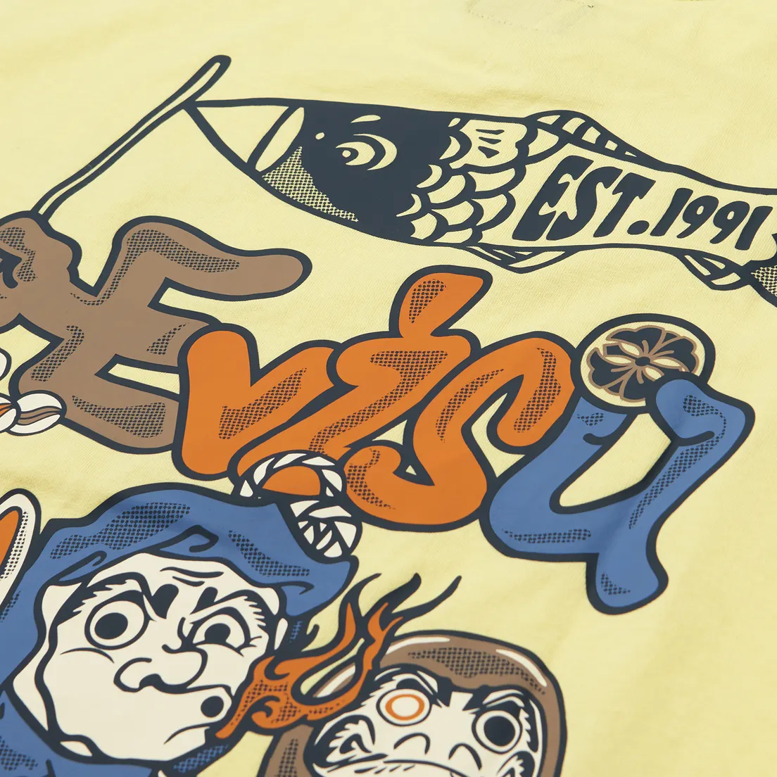 Evisu Мужская футболка Evergreen Hyottoko Festival Printed