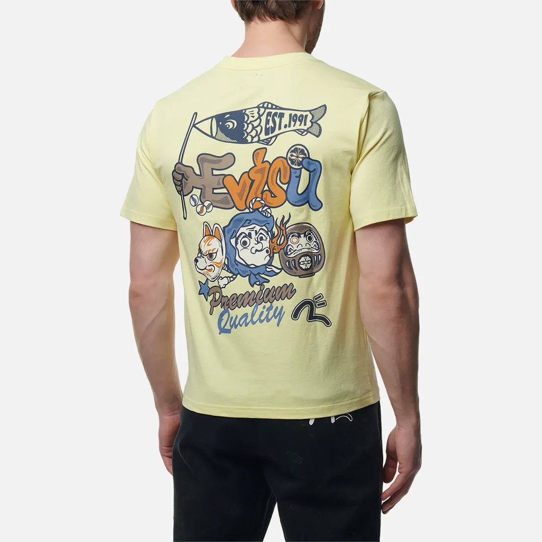 Evisu Мужская футболка Evergreen Hyottoko Festival Printed
