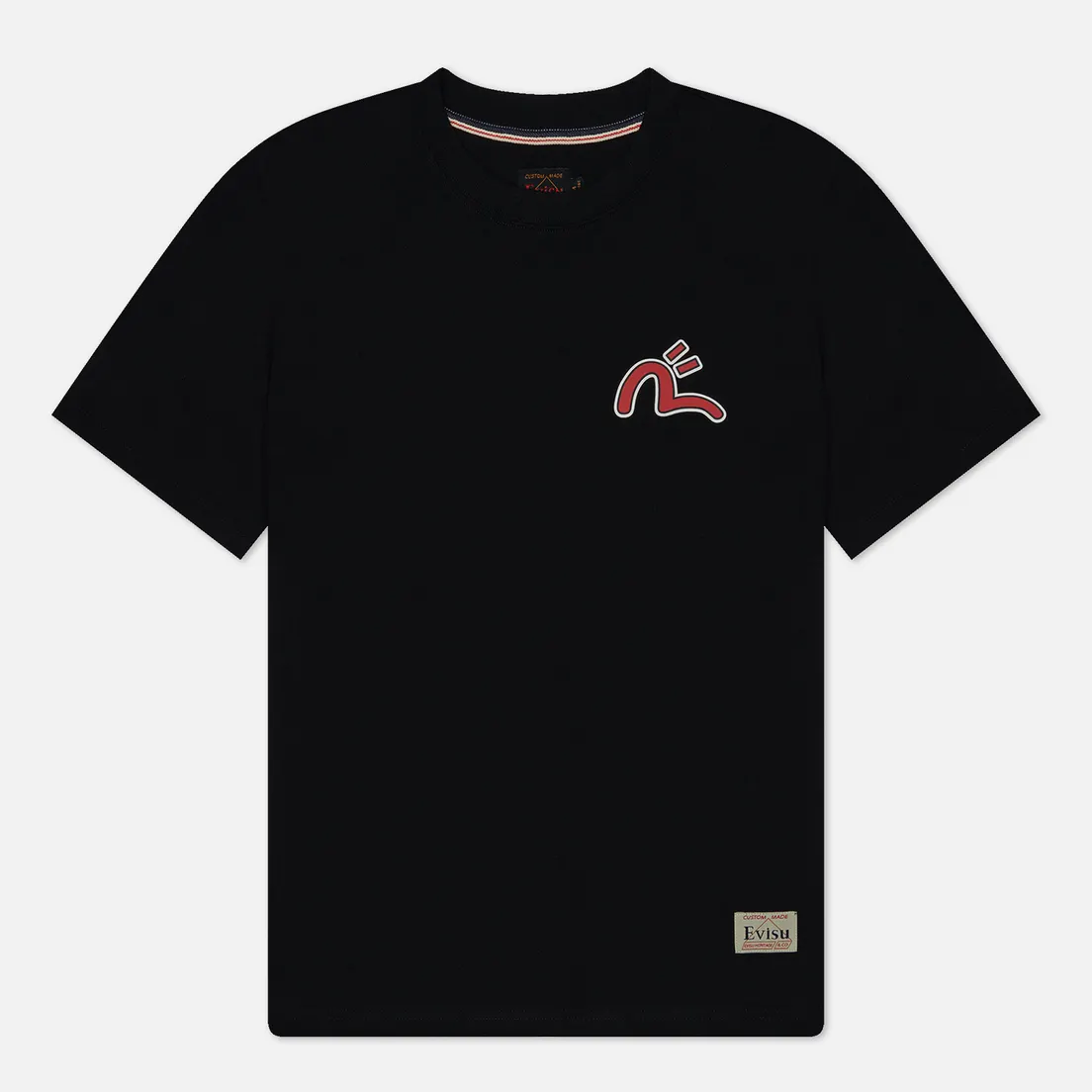 Evisu Мужская футболка Evergreen Hyottoko Festival Daicock Printed
