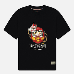 Evisu Мужская футболка Evergreen Daruma With Inari Mask Printed