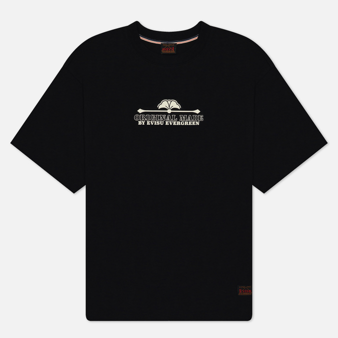Мужская футболка Evisu Evergreen Logo Printed, цвет чёрный