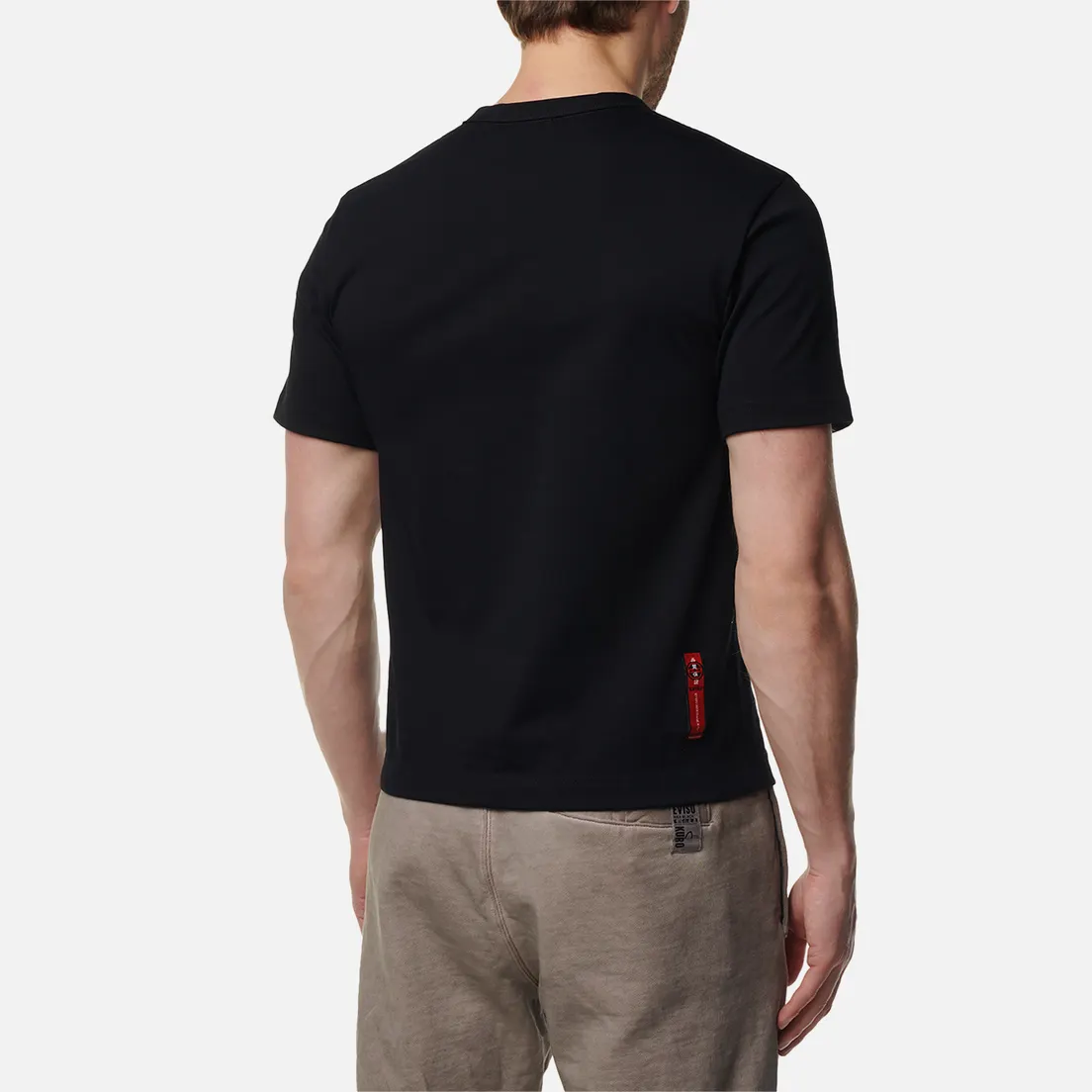 Evisu Мужская футболка Brocade Patch Pocket Seagull Embroidered