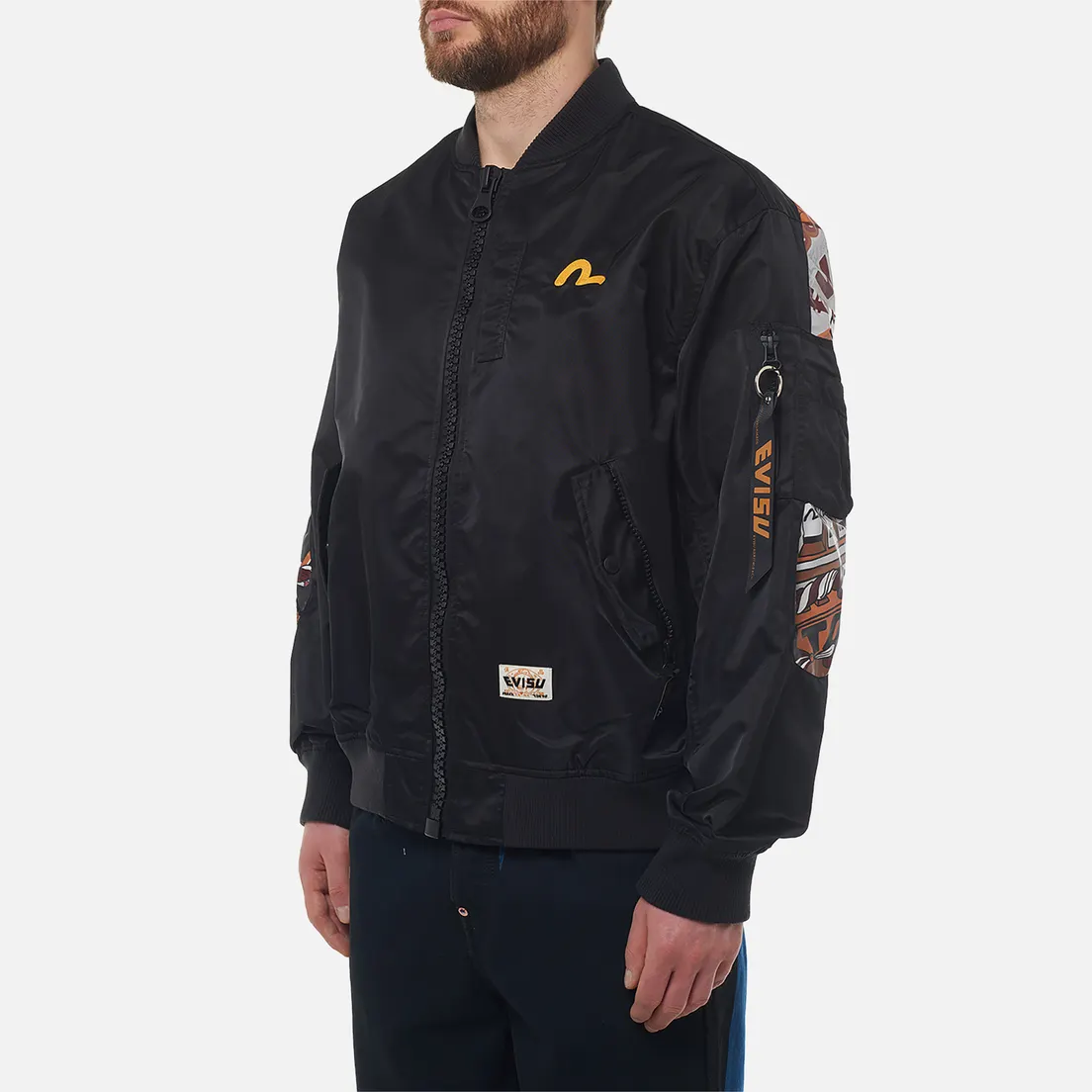 Evisu Мужская куртка бомбер Heritage Print Virtual Vacation Daicock