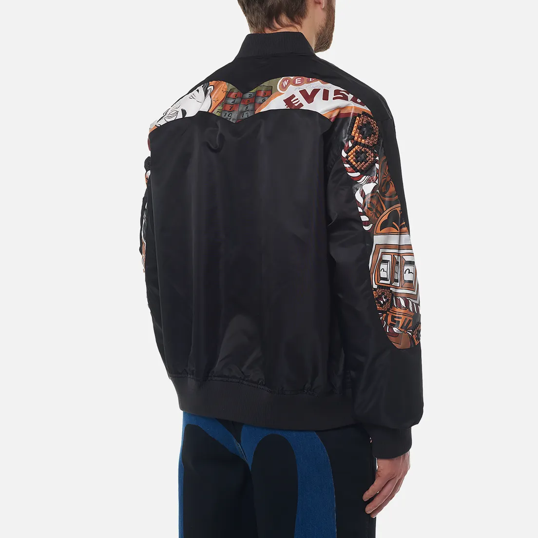 Evisu Мужская куртка бомбер Heritage Print Virtual Vacation Daicock