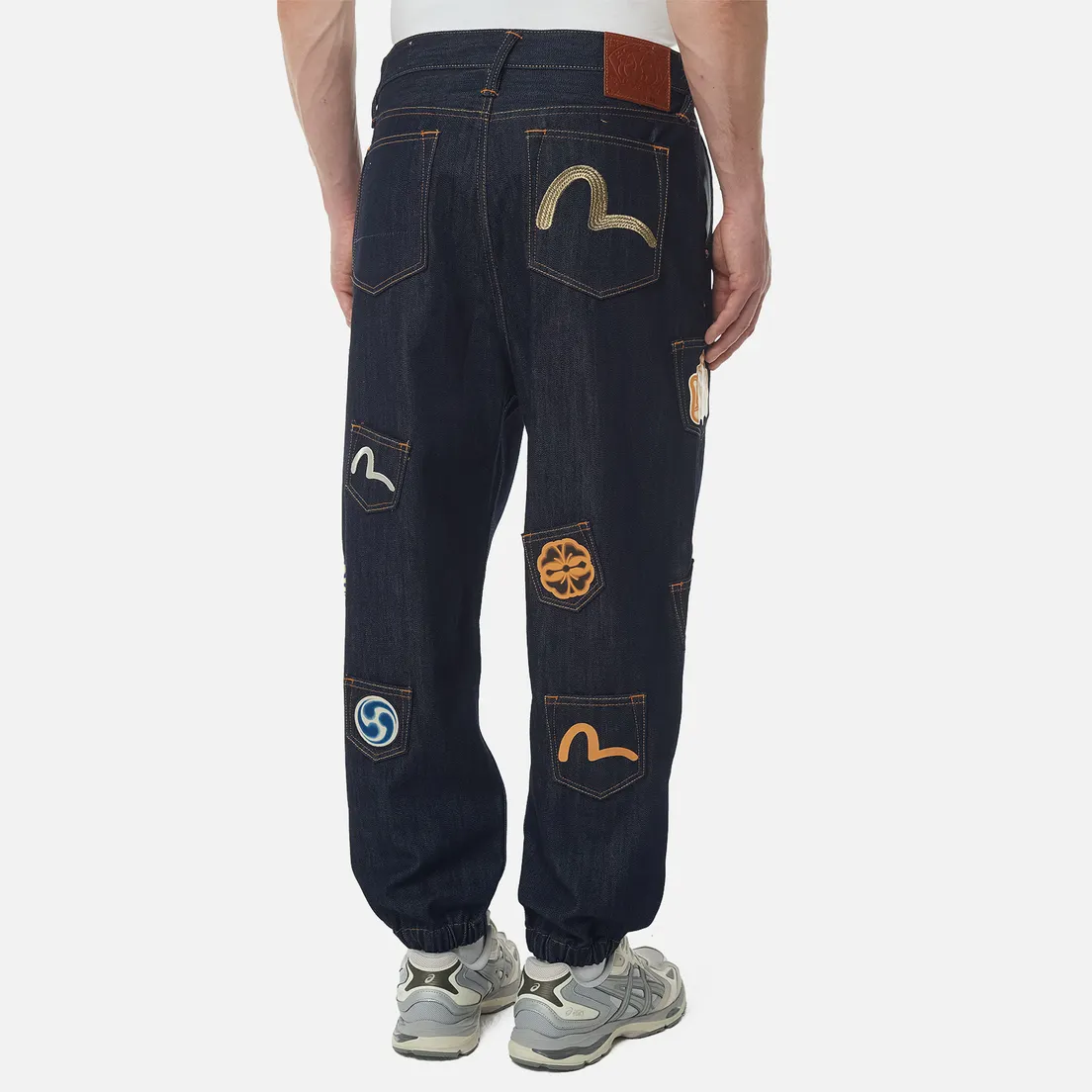 Evisu Мужские джинсы Heritage Evisu Logos Embroidery & Print Denim Joggers