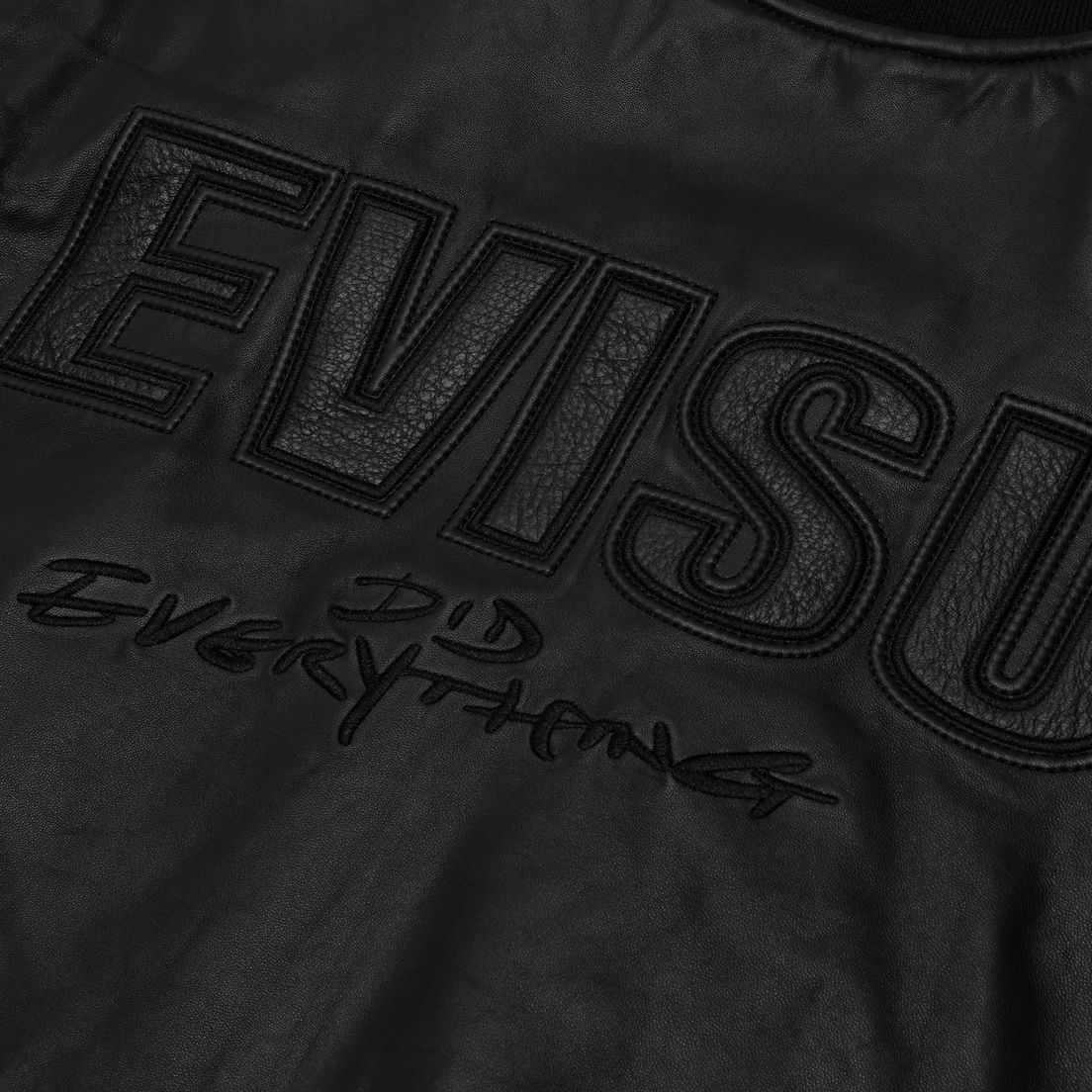 Evisu Мужская куртка бомбер Heritage Appliqued Padded Leather