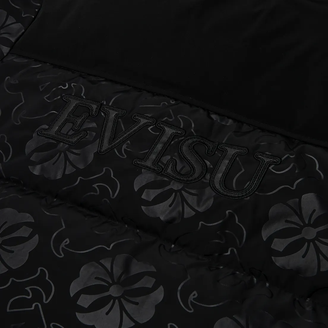 Evisu Мужской пуховик Heritage Heat Seal All Over Print Down With Logo Applique