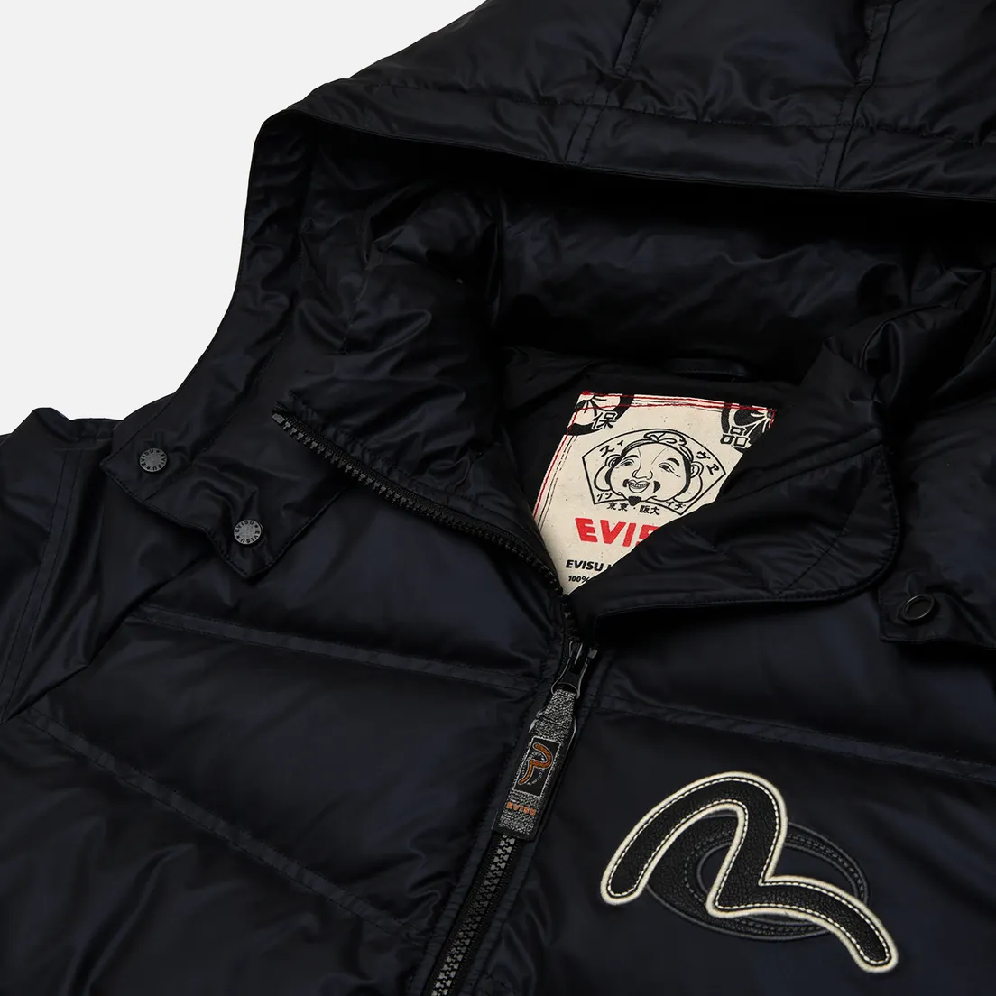 Evisu Мужской пуховик Heritage Logo Printed Down