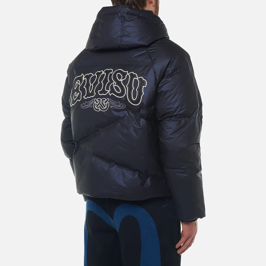 Evisu Мужской пуховик Heritage Logo Printed Down