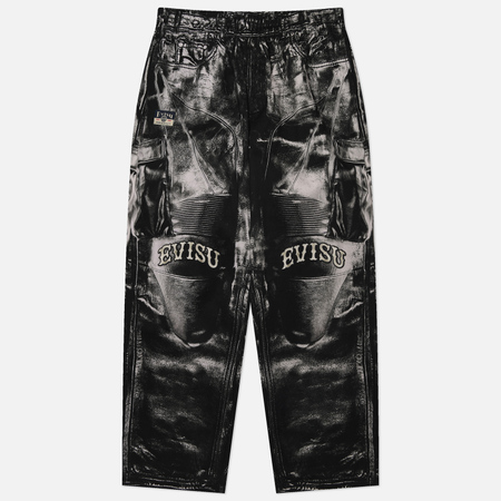 Мужские брюки Evisu Heritage Replicate Printed Biker, цвет чёрный, размер S