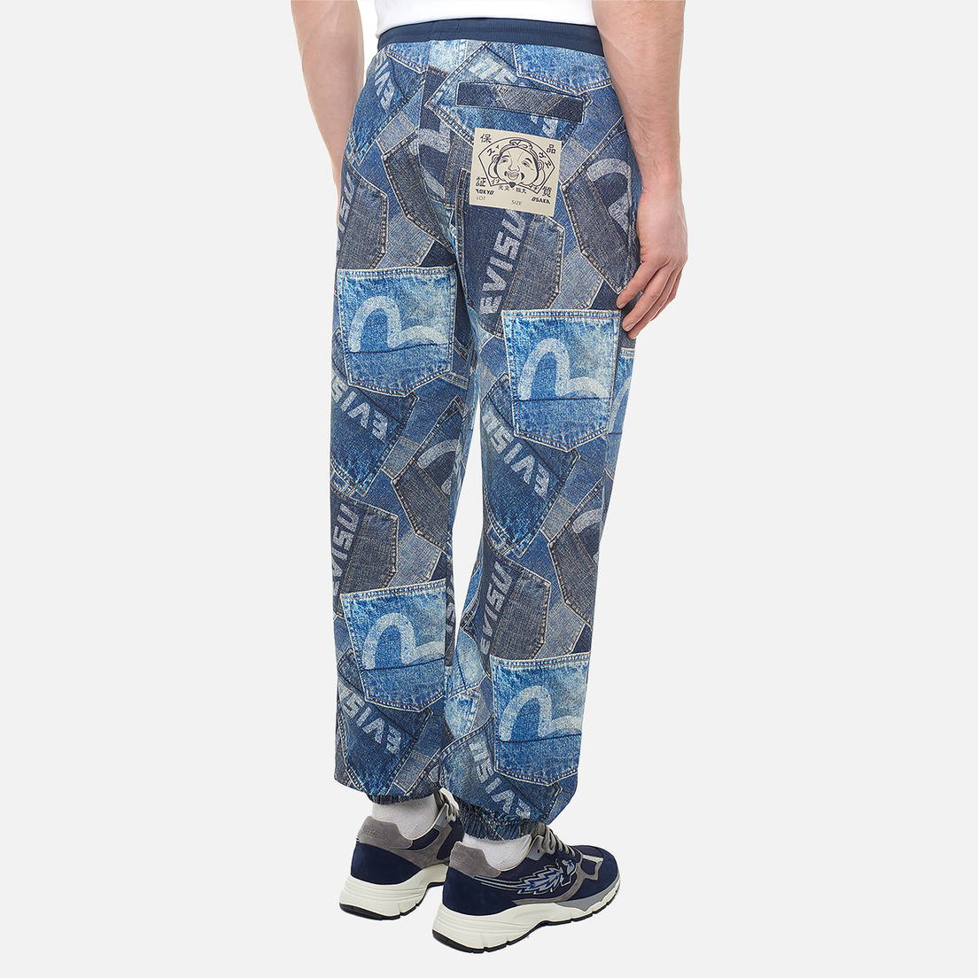 Evisu Мужские брюки Heritage Seagull Pocket All Over Digital Print