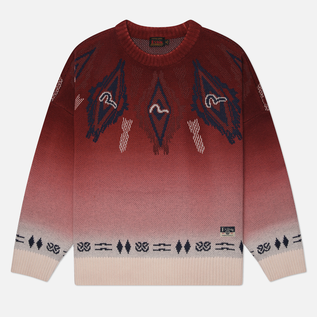 Evisu Мужской свитер Heritage Chimayo Pattern